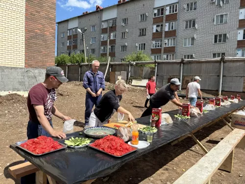 Кукмарада яңа күпфатирлы йорт төзелеше территориясендә корбан чалынды
