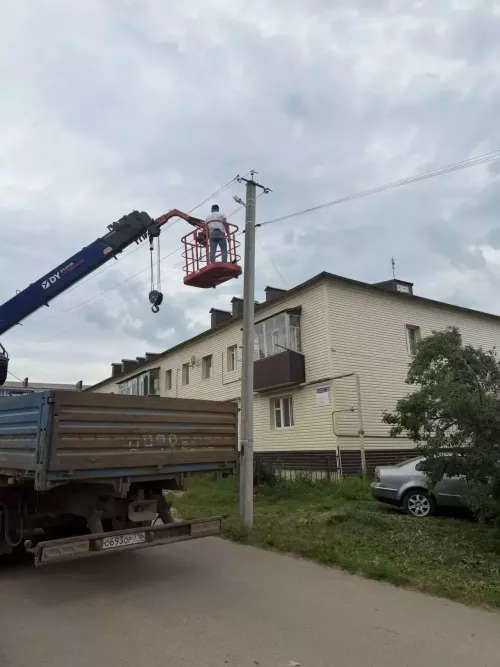 В Кукморском районе следят за исправностью уличных фонарей