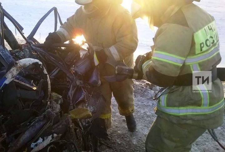 В Татарстане водитель легковушки погиб после лобового столкновения с фурой
