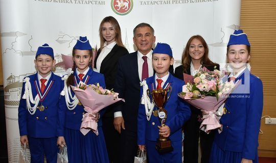 Президент Татарстана поздравил школьников с победой во Всероссийском конкурсе «Безопасное колесо»