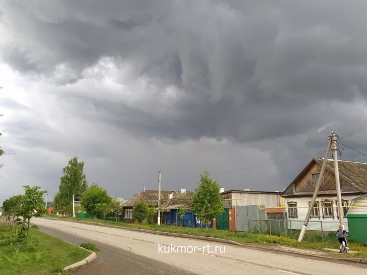 Жителей Татарстана предупредили о сильном дожде с грозой