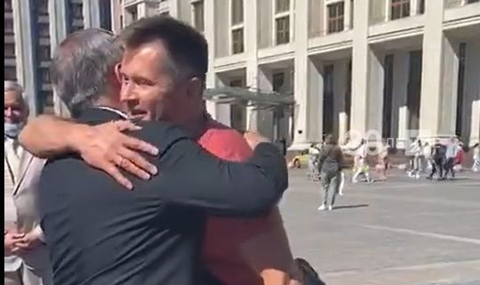 Алексей Немов и Рустам Минниханов встретились на Красной площади в Москве