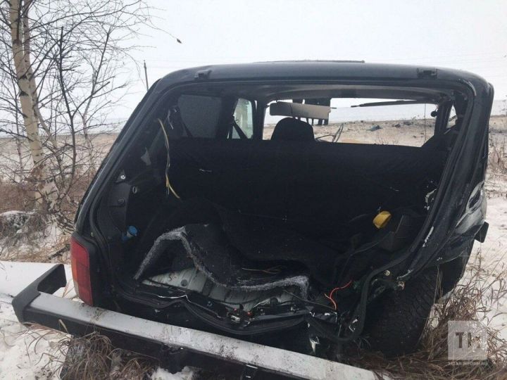 В Татарстане водитель «Нивы» погиб, влетев лоб в лоб в легковушку