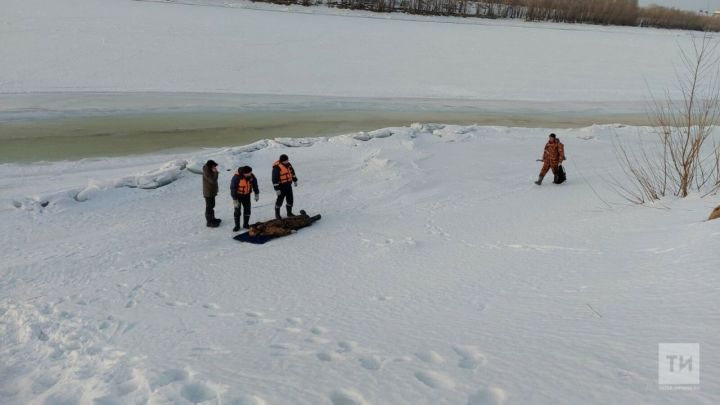 В Татарстане на льду Камы нашли тело рыбака