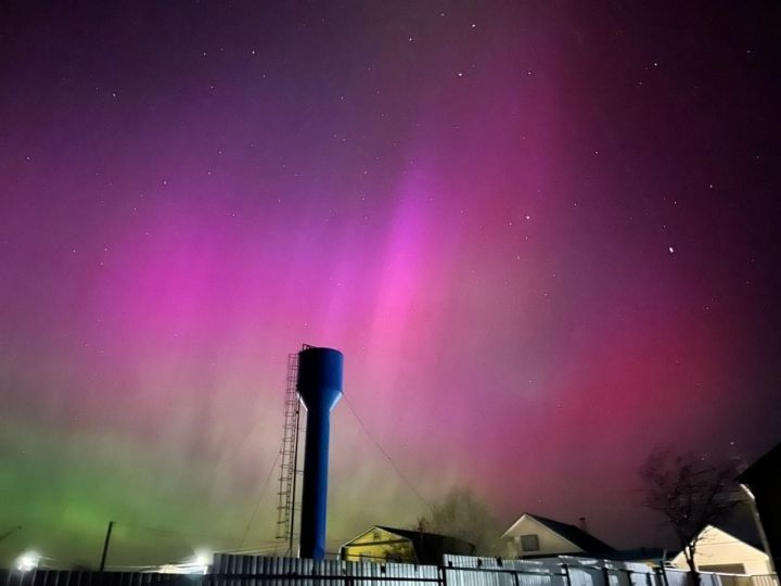 Жители Кукморского района наблюдали северное сияние