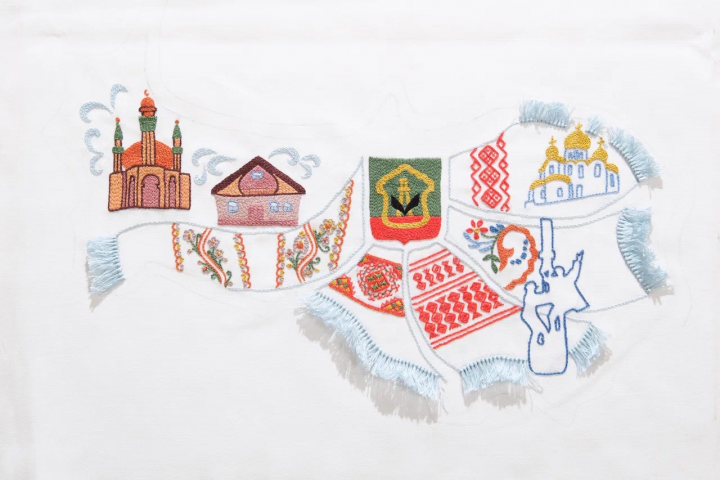 Татарстанцам представят вышитую карту республики