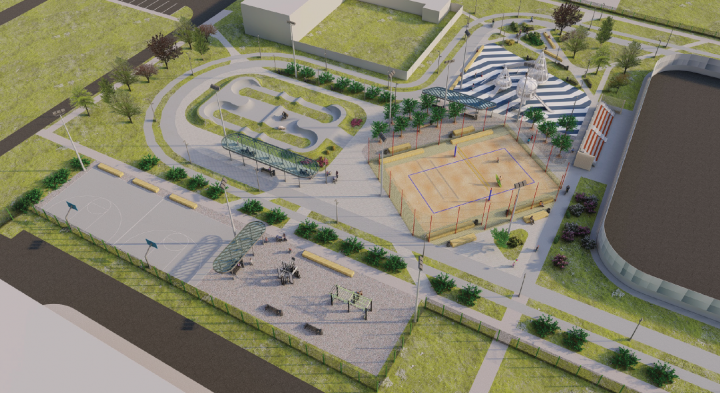 В Кукморе появится новый парк с памп-треком, тренажерами, волейбольной площадкой