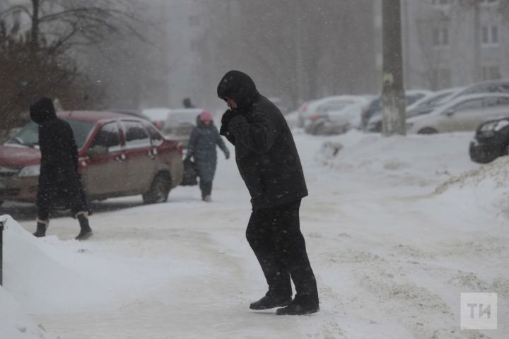В Татарстане объявили штормовое предупреждение из-за сильной метели и порывистого ветра