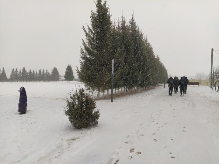 В Кукморском районе ожидается мокрый снег, сильный ветер и гололедица на дорогах